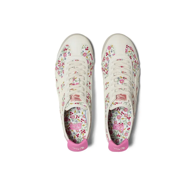 Onitsuka Tiger Mexico 66 Cream Pink Floral Women's-5