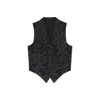 Yohji Yamamoto Patterned jacquard Waistcoat
