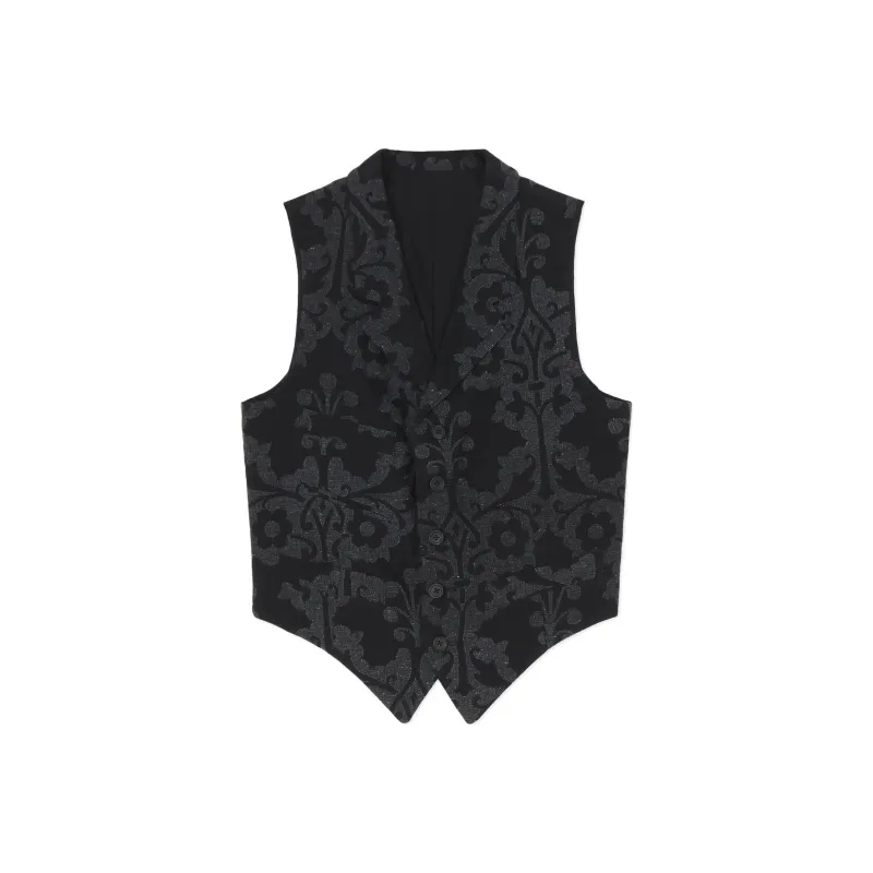 Yohji Yamamoto Patterned jacquard Waistcoat-0