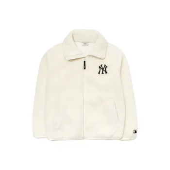 MLB Velvet Jackets Unisex Ivory White