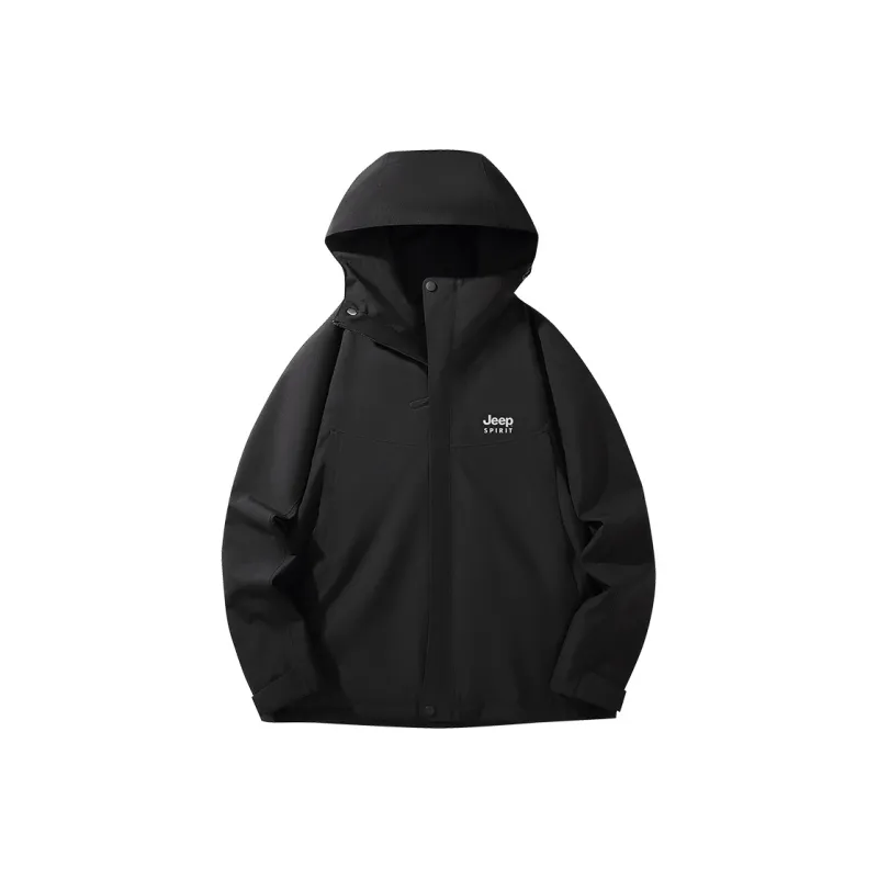 JEEP SPIRIT Outdoor Hiking Waterproof, Thermal, Water Repellent, Rainproof Windbreaker Jacket Unisex-2