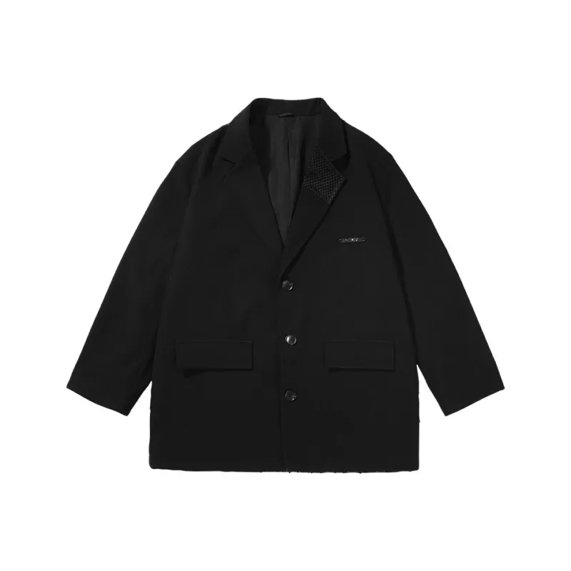 GENANX Business Suit Men's Black-0