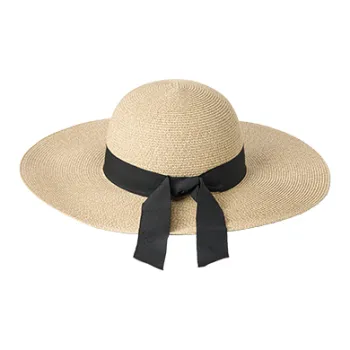VANESSA HOGAN Braided Straw Sun Protection Hat Bucket Hats Women's