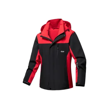JEEP SPIRIT Water Resistant Windproof Wear Resistant Warm Cold Resistant Windbreaker Jacket Men's