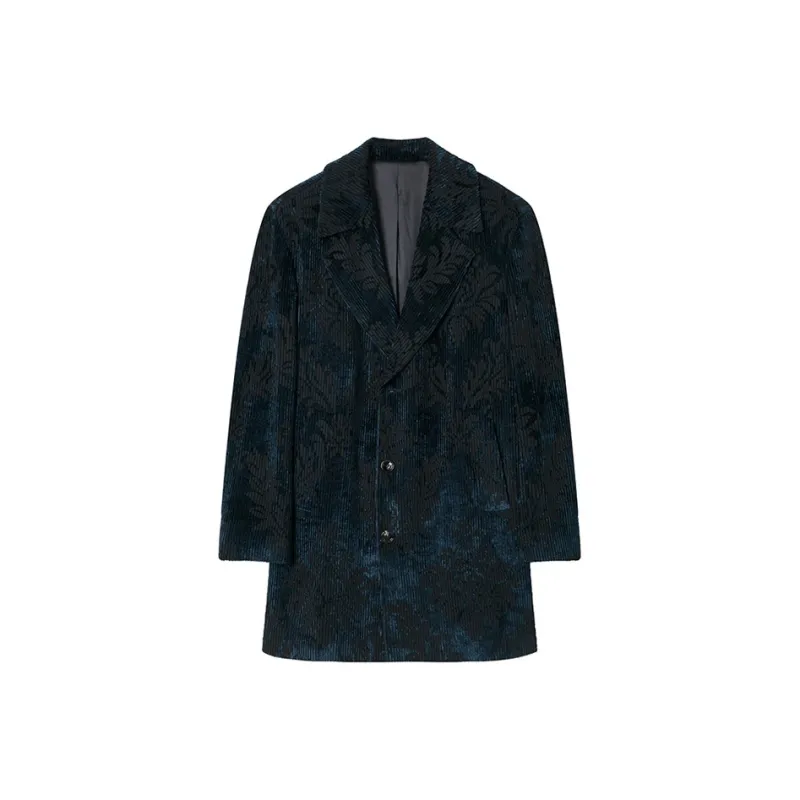 DAVID NAMAN Coats Men Aqua Blue-0