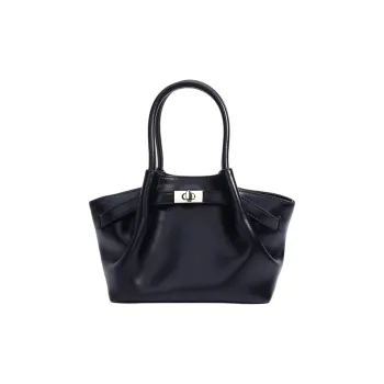 COURONNE Cow Leather Basket Bag, One Shoulder Handbag Women's Multicolor