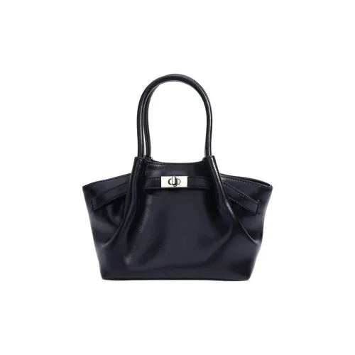 COURONNE Cow Leather Basket Bag, One Shoulder Handbag Women's Multicolor