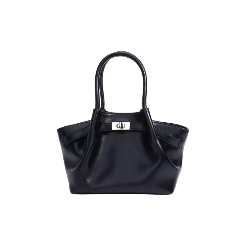 COURONNE Cow Leather Basket Bag, One Shoulder Handbag Women's Multicolor-3
