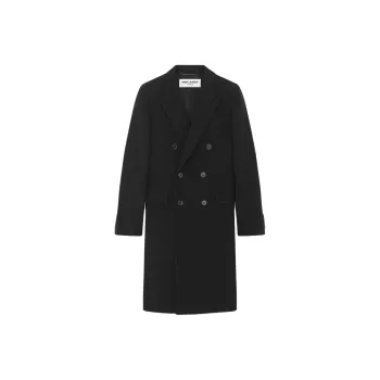 SAINT LAURENT Double breasted Coat