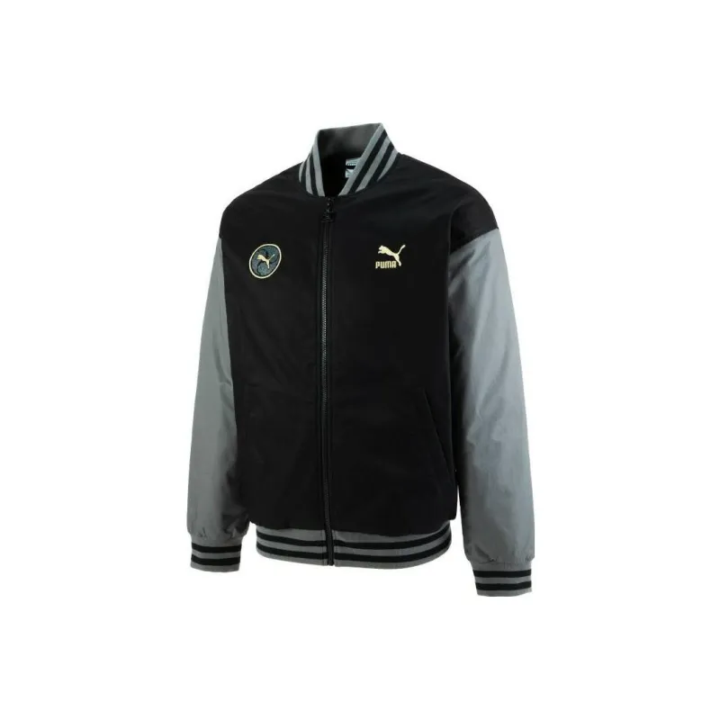PUMA Baseball Jacket Unisex Black-0