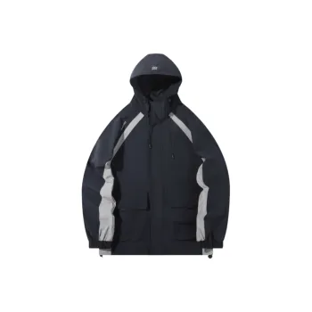 HLA Jackets Men Navy Blue & C7 Inlay