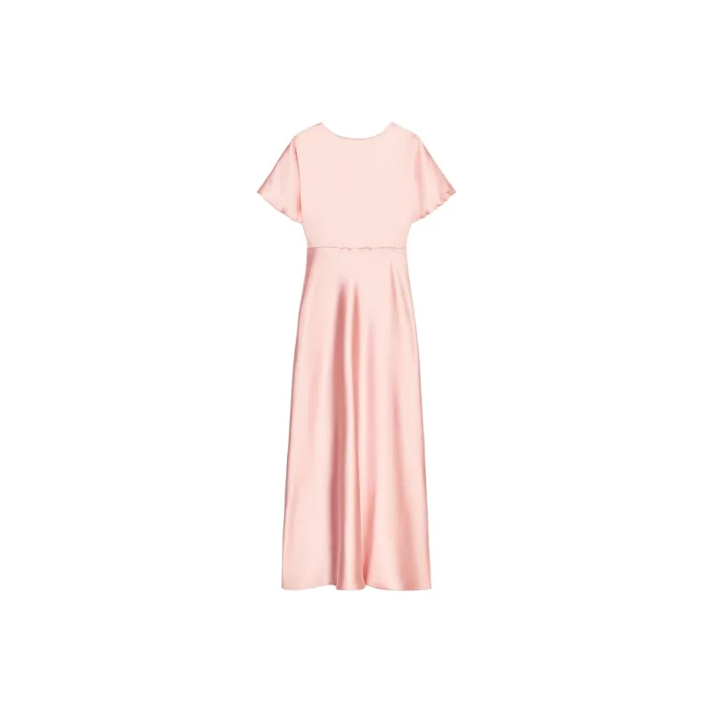 ZARA Short Sleeved Dress Women's Pink-1