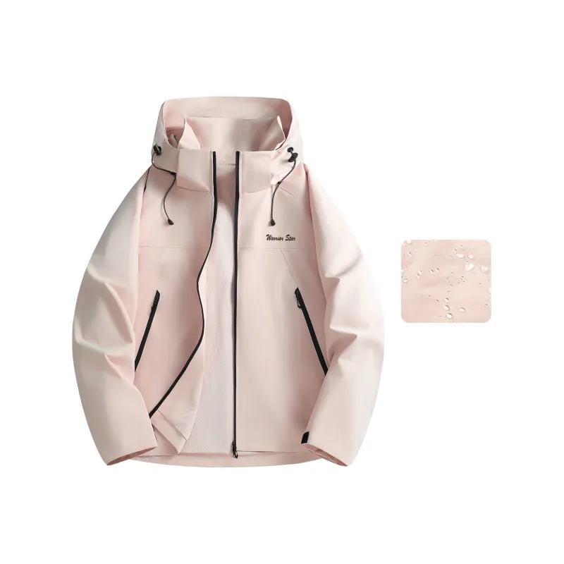Warrior Lace Up Waterproof And Windproof Windbreaker Jacket Unisex-77
