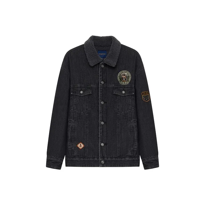 Teenie Weenie Men Denim Series 24FW Denim Jacket Unisex Black-0