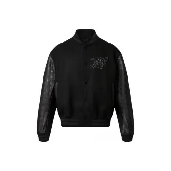 LOUIS VUITTON SS22 Baseball Jacket Men's Black