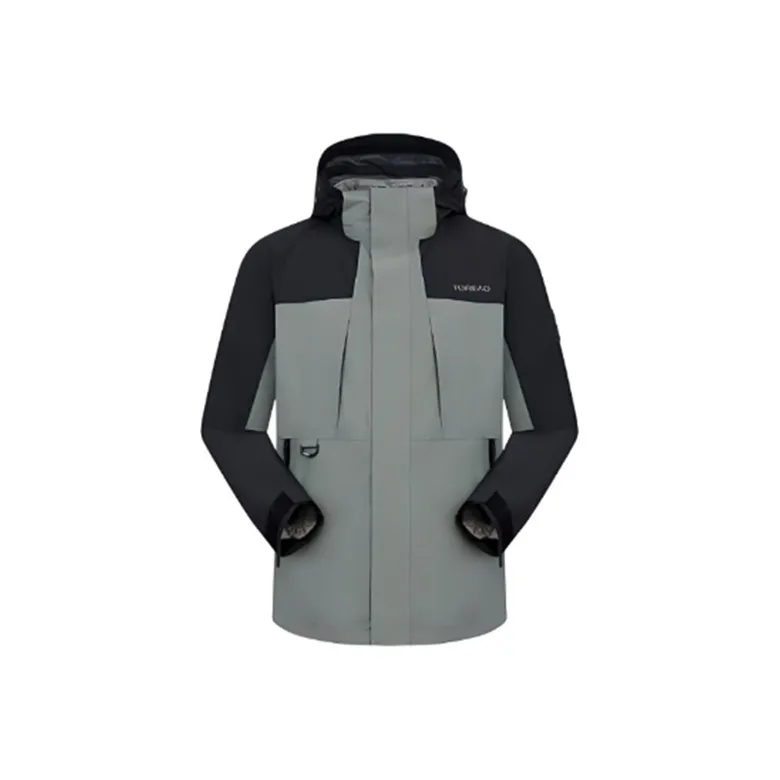 TOREAD Water Resistant Windproof Breathable Wear Resistant Windbreaker Jacket Unisex Black-3