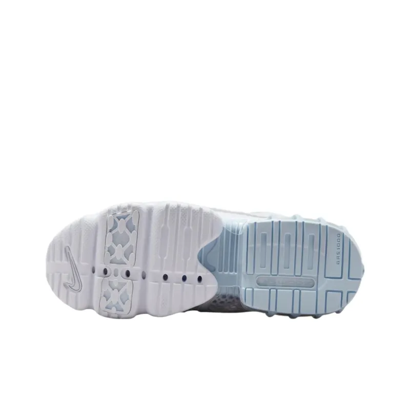 Nike Air Zoom Spiridon Cage 2 Anti Slip Wear Resistant Low Top Casual Shoes Women's White Blue-4