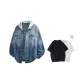 Gradient Blue Hooded (Includes 100% cotton Short-Sleeved Shirt Base Layer)