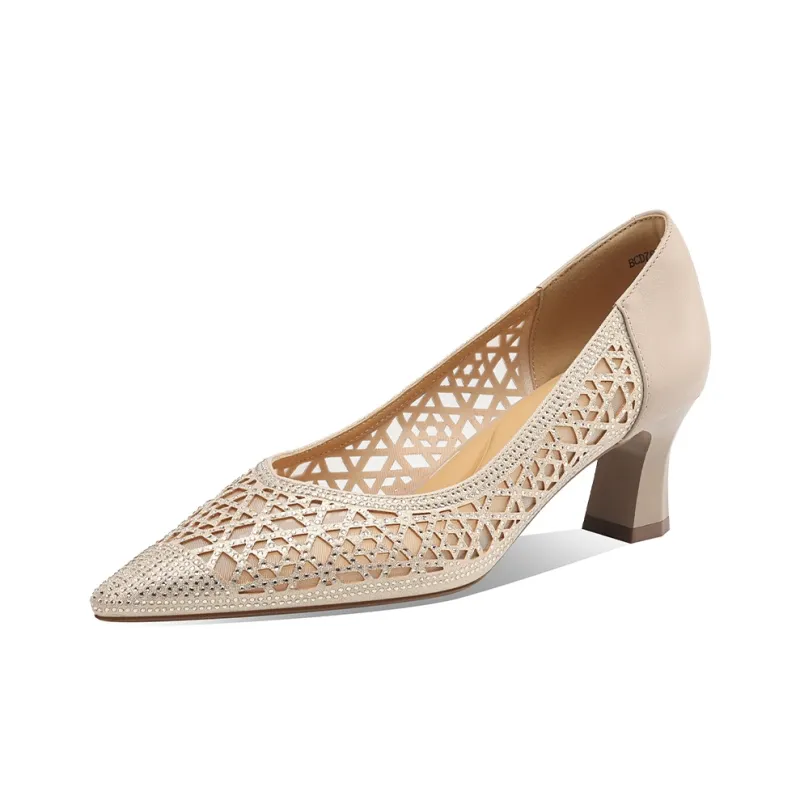 BOERDIQI Chunky Heel High Heels 5.3cm Women's-7