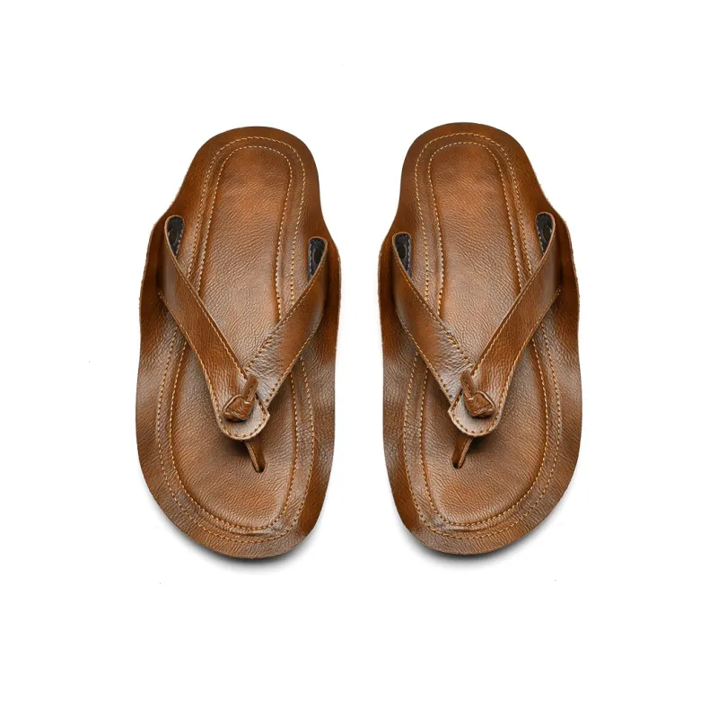 Qiandongmeili Rubber Sole Flip Flops Men's-7