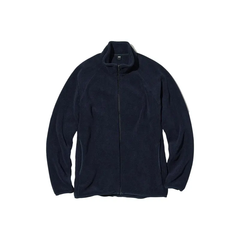 UNIQLO Velvet Jackets Unisex Navy Blue-0
