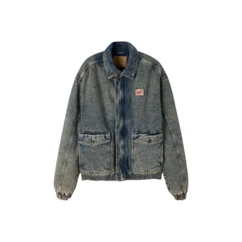 AMERICAN VINTAGE A.M FW24 BOMBERS JACKET JOYBIRD Denim Jacket Men's Vintage Blue