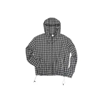 COUNTRY MOMENT Jackets & Coats Unisex Black Gray Plaid