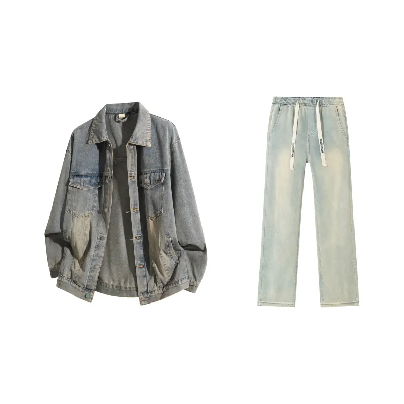 DANGERTIGER Denim Jacket Set Unisex-26