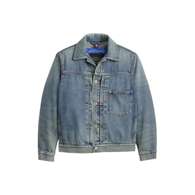 Levis Denim Jackets Men Blue-0
