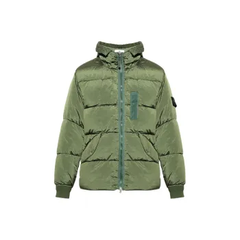 STONE ISLAND Down Jackets Men Olive Green