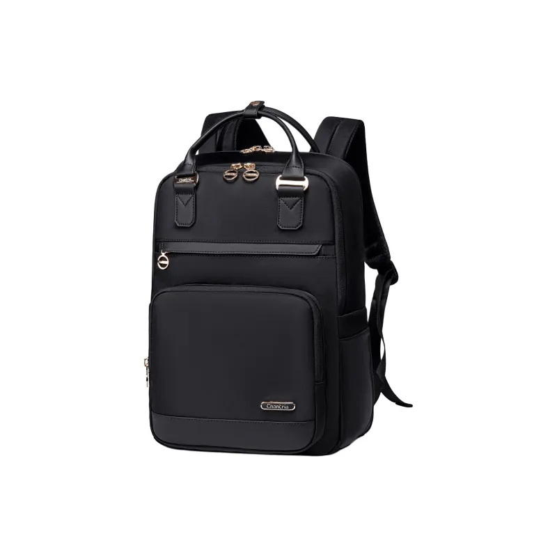 Chantria Nylon Backpack Women's Black/Purple Pink/Khaki/Burgundy-1