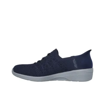 Skechers Arya Breathable Moisture Wicking Low Top Casual Shoes Women's Dark Blue