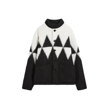 Agnes B. Jackets Men Black White