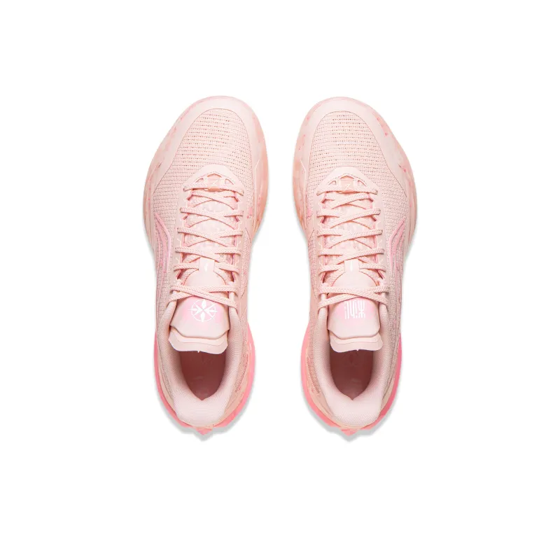 LiNing Blade 5 V2 Cushioning, Slip Resistant, And Breathable Low Top Basketball Shoes Men's Pink-3