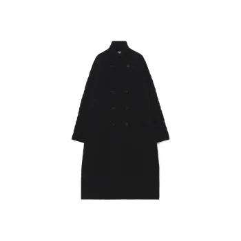 Yohji Yamamoto Chunky-knit Wool Coat