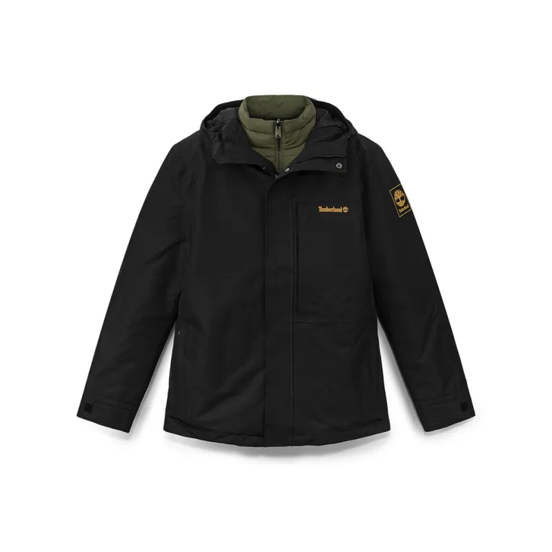 Timberland Waterproof, Breathable, And Windproof Thermal Protection Windbreaker Jacket Men's Black-0