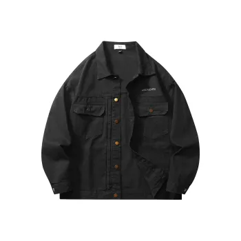 N'1 Denim Jackets Unisex Black