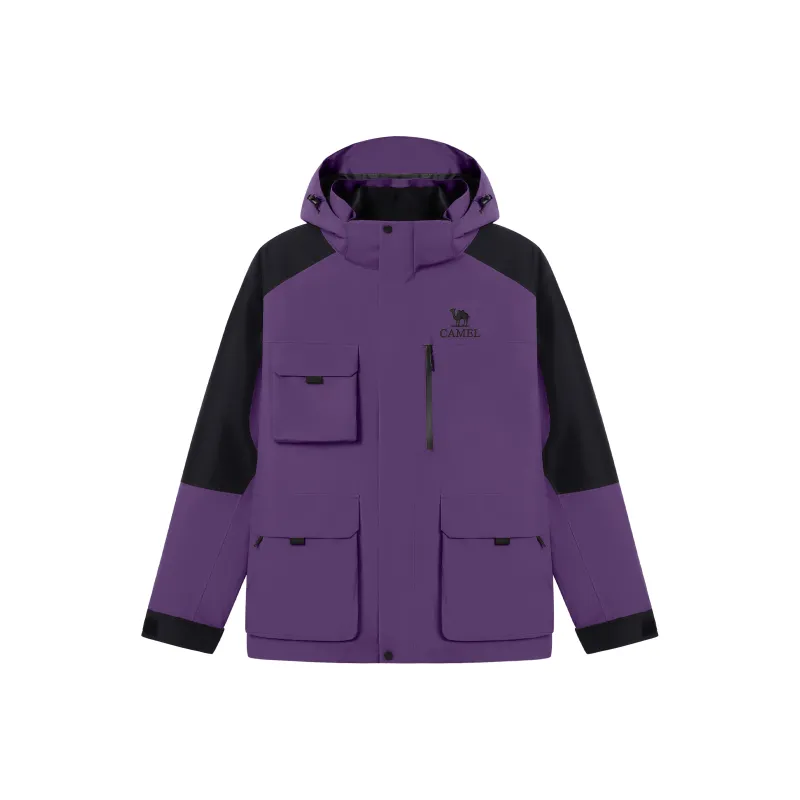 CAMEL All weather Waterproof And Windproof To Keep Warm Windbreaker Jacket Unisex-3
