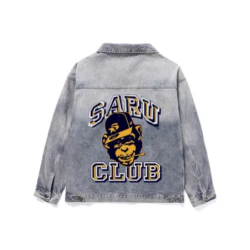 SANTASTIC Denim Jacket Men's Yellow Mud