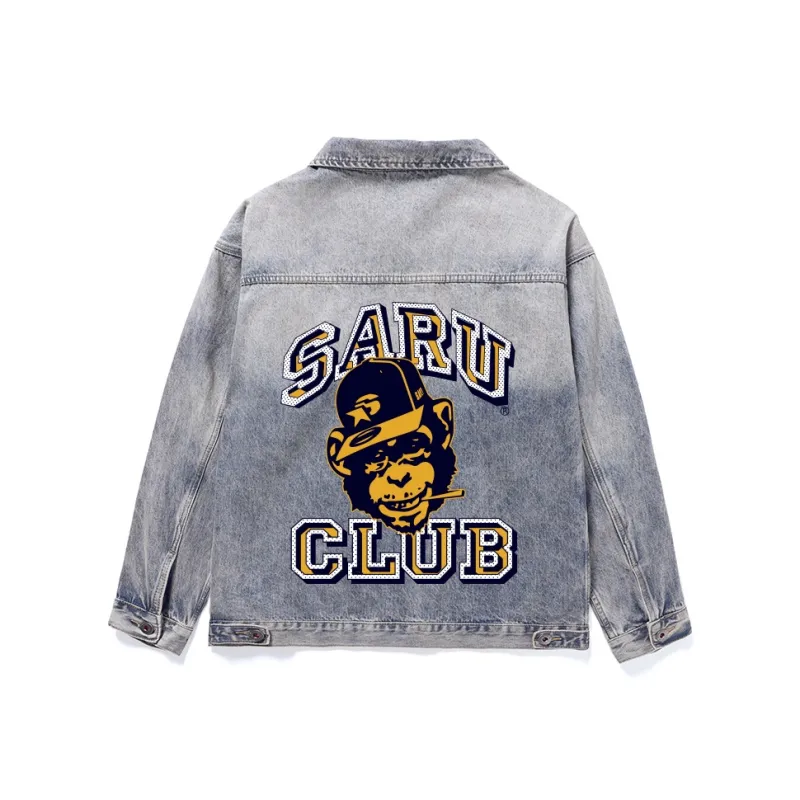 SANTASTIC Denim Jacket Men's Yellow Mud-0