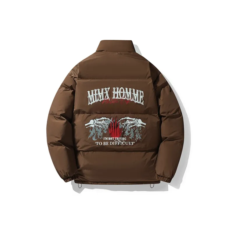 Mimx Homme Winter Puffer Jacket Unisex Black-6