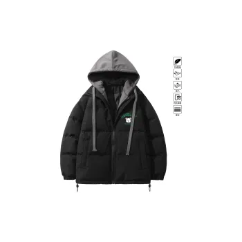 Hurley Down Jacket Coat Unisex Black/Beige