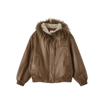 WULISHAONIAN Jackets Coats Unisex Brown Green