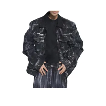 HLPT Denim Jackets Unisex Black