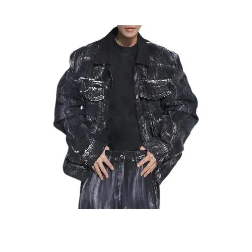 HLPT Denim Jackets Unisex Black