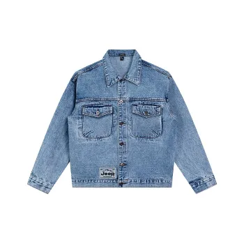 Jeep Pasture Horse Lifestyle Denim Jacket Unisex Graphite Blue