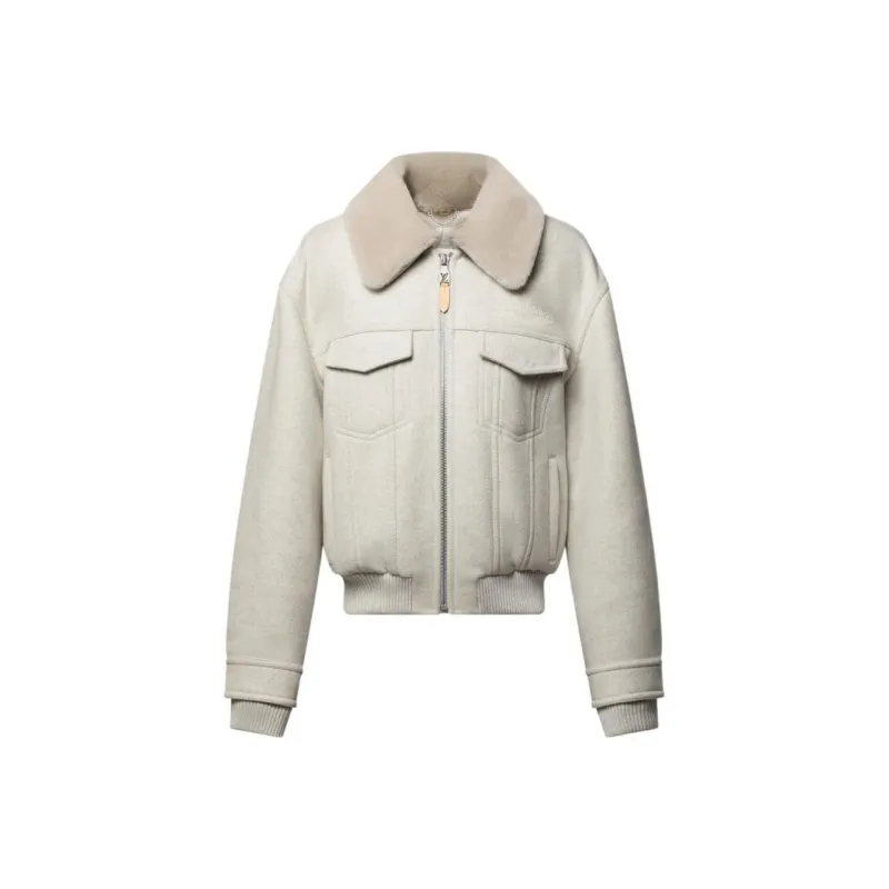 LOUIS VUITTON Wool Blouson With Shearling Collar-0