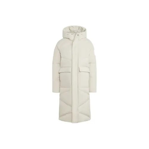 Adidas BIG BAFFLE DOWN COAT Down Jacket Men's White