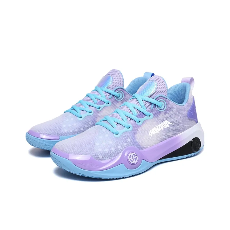 Animal Claws Slip Resistant, Coverage, And Breathable Low Top Basketball Shoes Unisex Purple-2