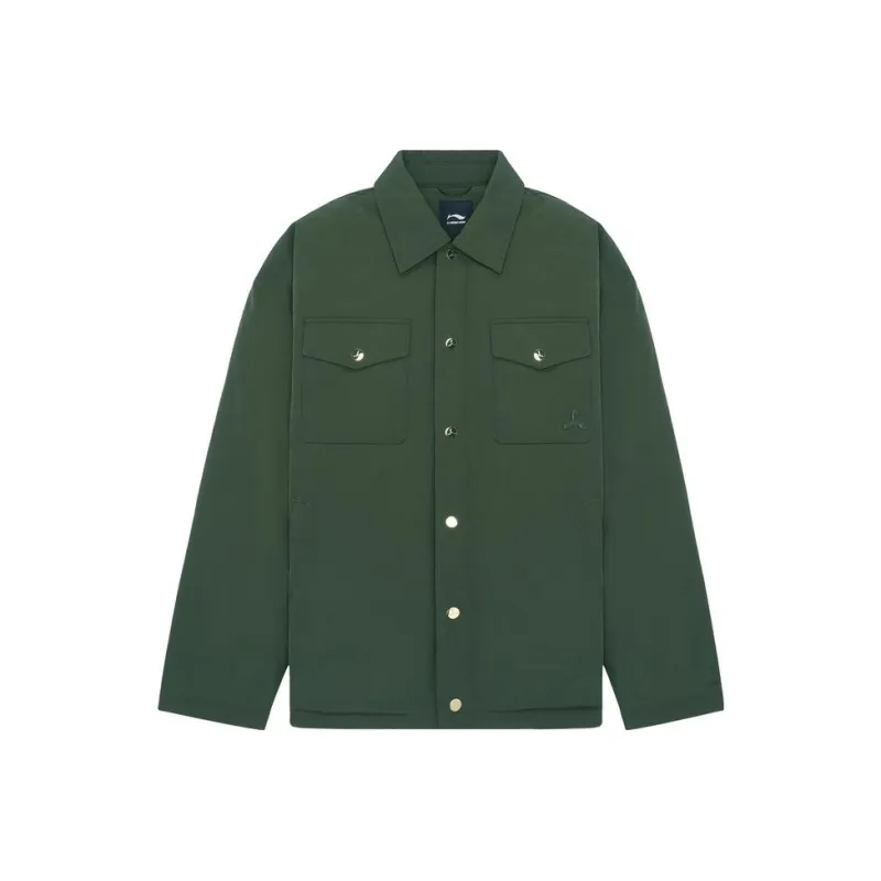 LI NING 1990 Classic Collection Puffer Jacket Men's Kelp Green-0